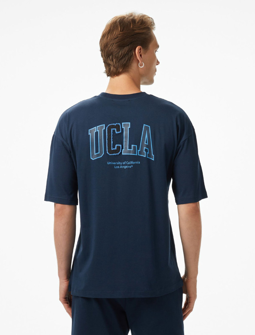 Ucla Sinclair Erkek Lacivert Bisiklet Yaka T-Shirt
