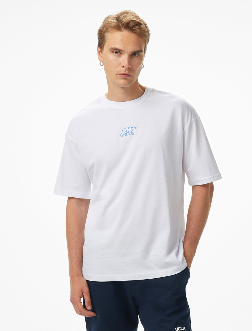 Ucla Sinclair Erkek Lacivert Bisiklet Yaka T-Shirt