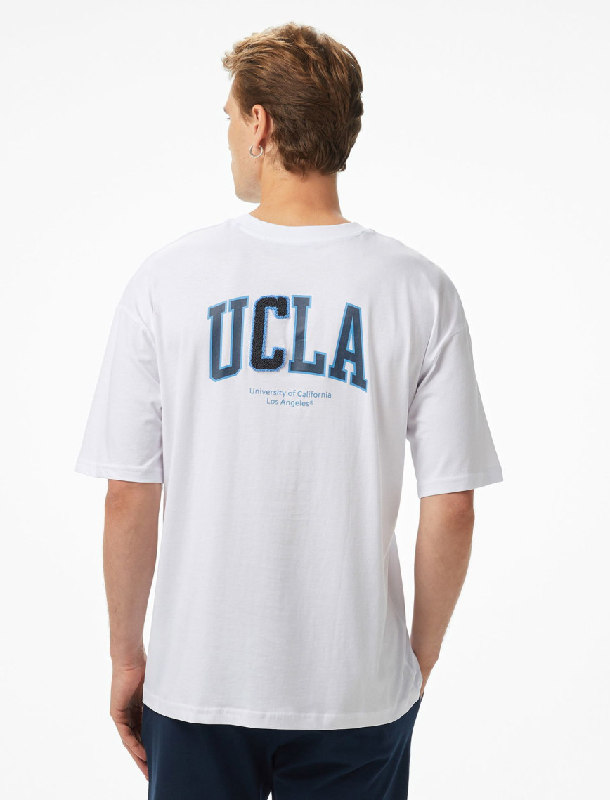 Ucla Sinclair Erkek Beyaz Bisiklet Yaka T-Shirt Ucla Sinclair Erkek Beyaz Bisiklet Yaka T-Shirt