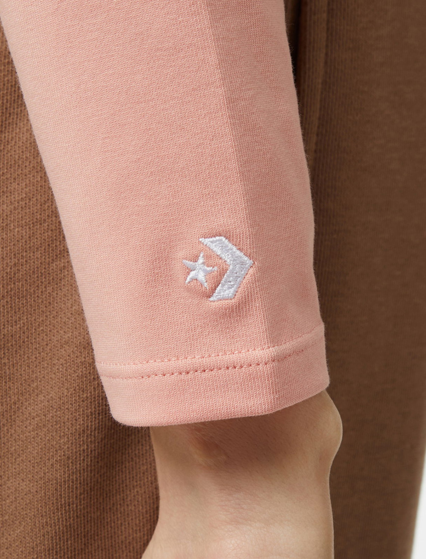 Converse Twist Front Kadın Uzun Kollu Pembe T-Shirt Converse Twist Front Kadın Uzun Kollu Pembe T-Shirt