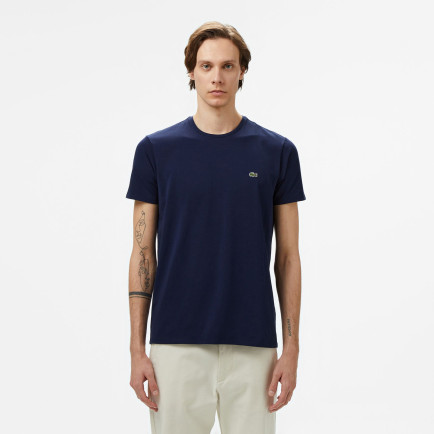 Lacoste Erkek Slim Fit Bisiklet Yaka Lacivert T-Shirt Lacoste Erkek Slim Fit Bisiklet Yaka Lacivert T-Shirt