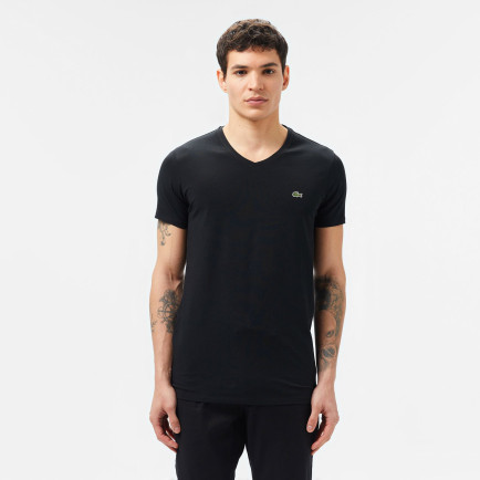 Lacoste Erkek Slim Fit V Yaka Siyah T-Shirt Lacoste Erkek Slim Fit V Yaka Siyah T-Shirt