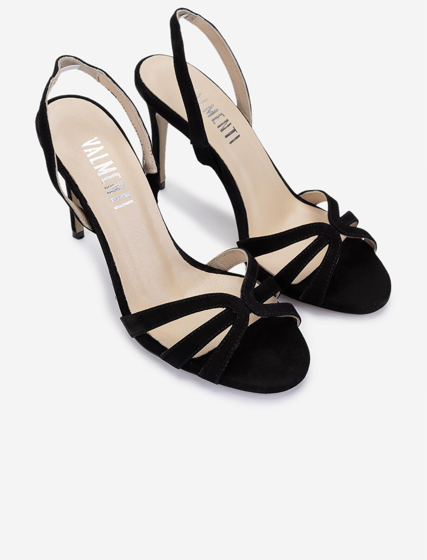 Valmenti Kadın Siyah Süet Topuklu Ayakkabı Valmenti Kadın Siyah Süet Topuklu Ayakkabı