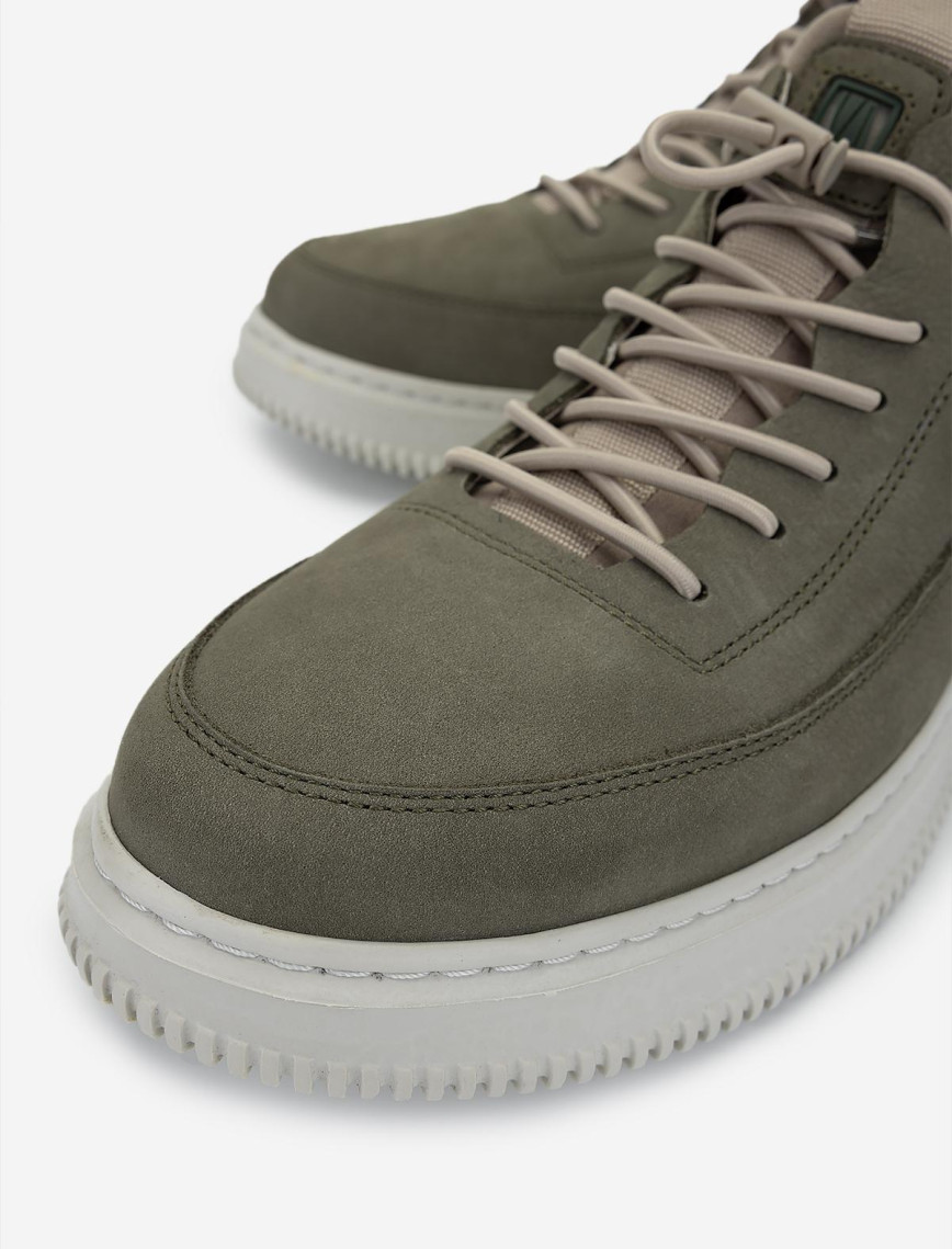 Valmenti Erkek Hakiki Deri Yeşil Nubuk Sneakers & Spor Ayakkabı