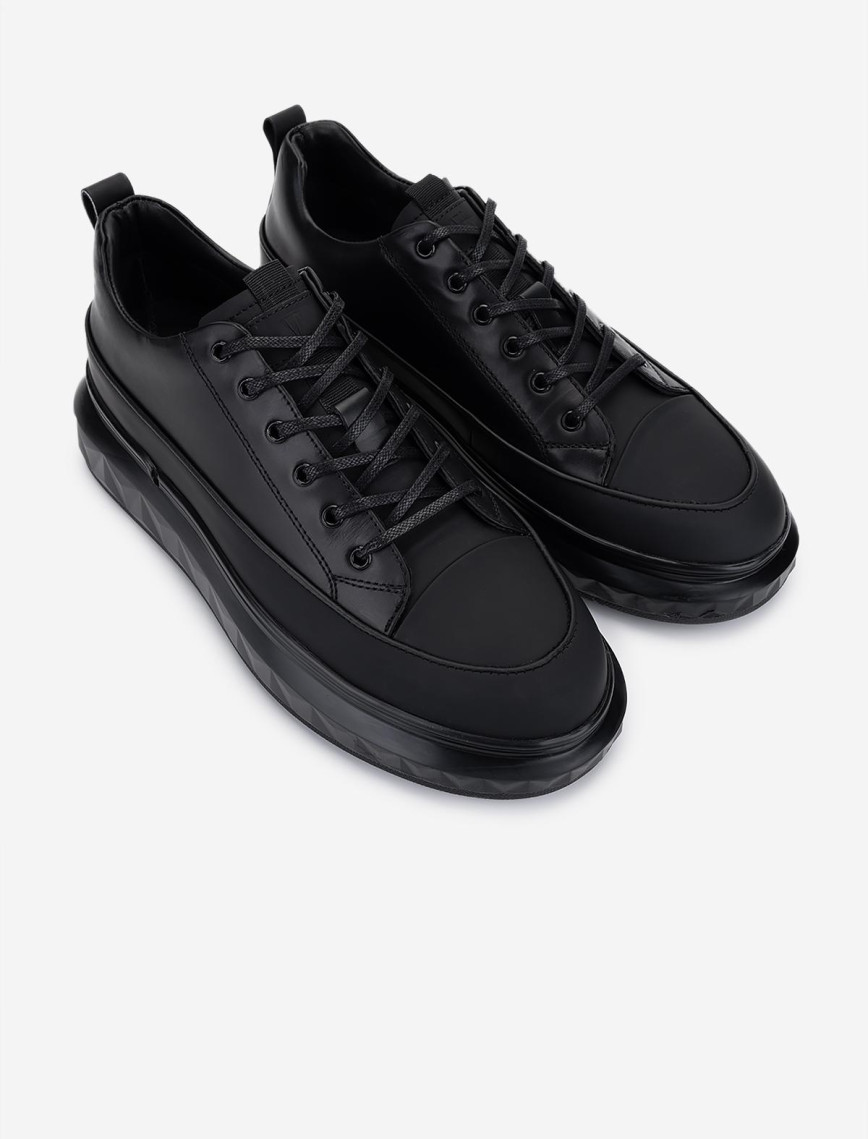 Valmenti Erkek Hakiki Deri Siyah Casual Ayakkabı Valmenti Erkek Hakiki Deri Siyah Casual Ayakkabı