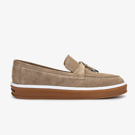 Valmenti Erkek Hakiki Deri Bisküvi Süet Loafer Ayakkabı Valmenti Erkek Hakiki Deri Bisküvi Süet Loafer Ayakkabı