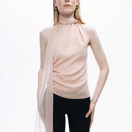 Şal Tasarımlı Bluz Şal Tasarımlı Bluz