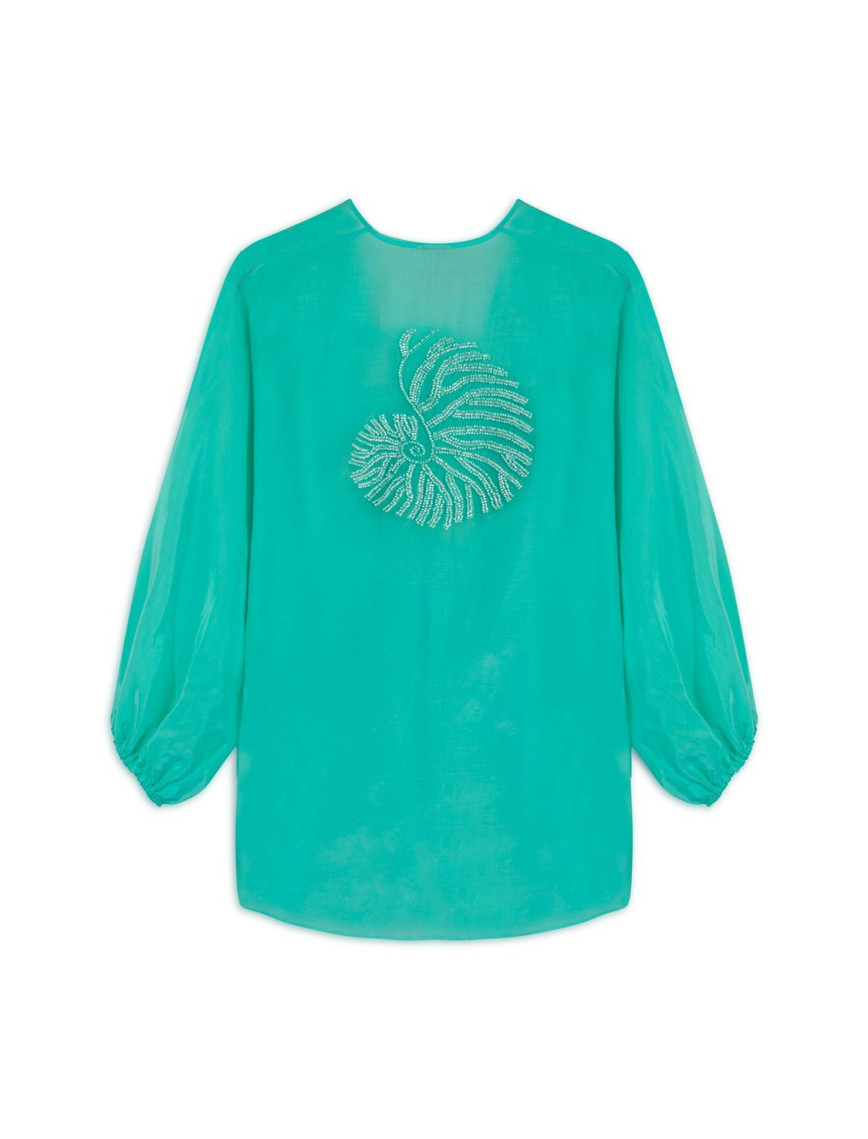 Boncuk İşlemeli Gömlek Boncuk İşlemeli Gömlek