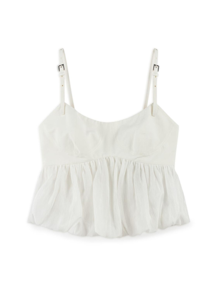 Kemer Askı Detaylı Bluz Kemer Askı Detaylı Bluz