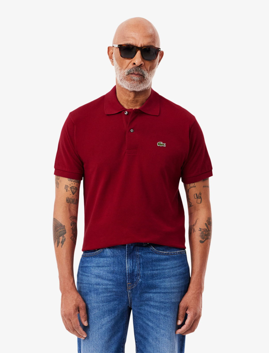 Lacoste L.12.12 Erkek Classic Fit Bordo Polo Lacoste L.12.12 Erkek Classic Fit Bordo Polo