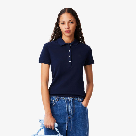 Lacoste L.12.D Kadın Slim Fit Lacivert Polo Lacoste L.12.D Kadın Slim Fit Lacivert Polo