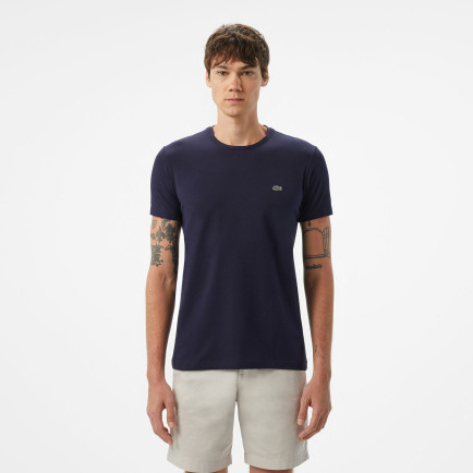 Lacoste Erkek Slim Fit Bisiklet Yaka Lacivert T-Shirt Lacoste Erkek Slim Fit Bisiklet Yaka Lacivert T-Shirt