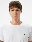 Lacoste Erkek Slim Fit Bisiklet Yaka Beyaz T-Shirt Lacoste Erkek Slim Fit Bisiklet Yaka Beyaz T-Shirt