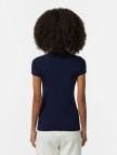 Lacoste Kadın Slim Fit V Yaka Lacivert T-Shirt
