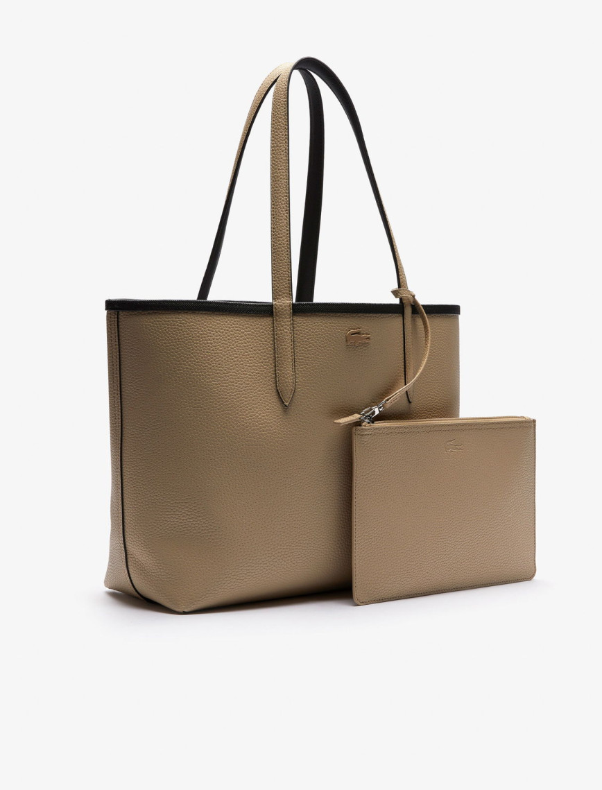 Lacoste Anna Kadın Çift Taraflı Siyah Omuz Çantası Lacoste Anna Kadın Çift Taraflı Siyah Omuz Çantası