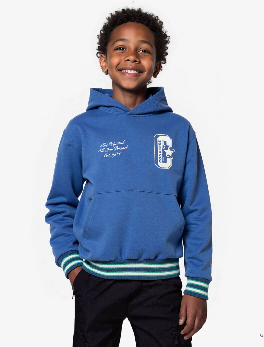 Converse Retro Varsıty Çocuk Lacivert Hoodie Converse Retro Varsıty Çocuk Lacivert Hoodie