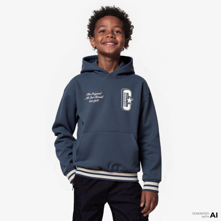 Converse Retro Varsıty Çocuk Siyah Hoodie Converse Retro Varsıty Çocuk Siyah Hoodie