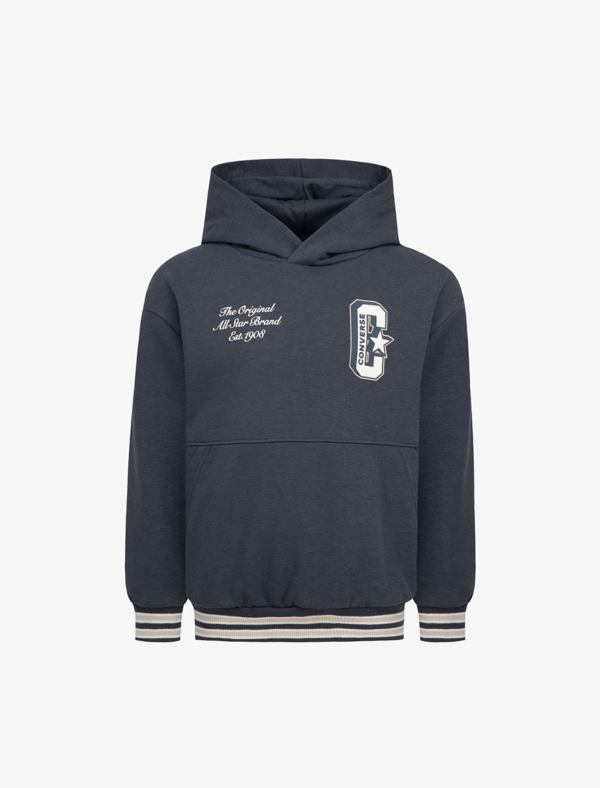 Converse Retro Varsıty Çocuk Siyah Hoodie Converse Retro Varsıty Çocuk Siyah Hoodie