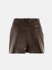 Limited Edition Kadın Kahve Deri Şort Limited Edition Kadın Kahve Deri Şort