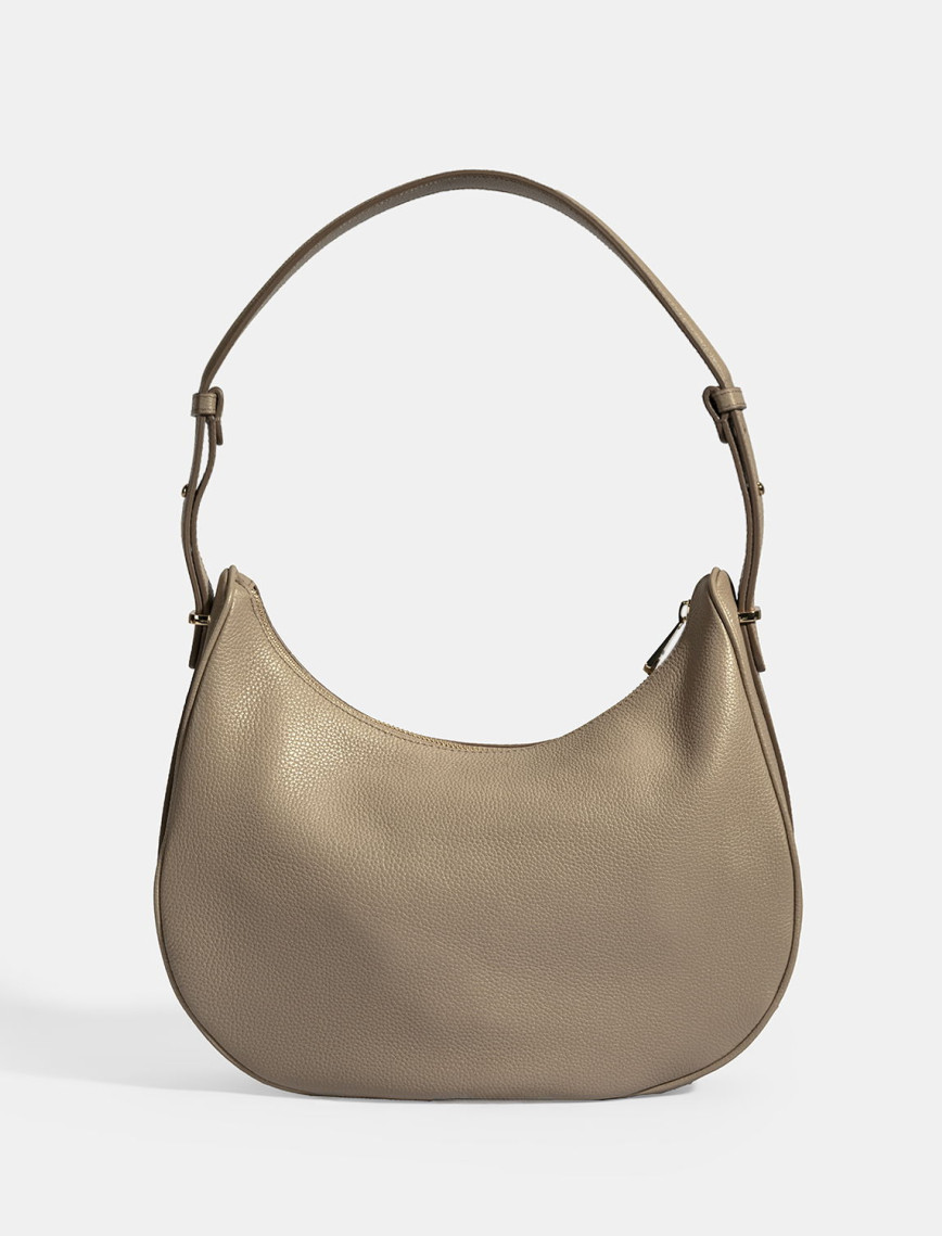 Kadın Koyu Bej Deri Omuz Çantası Kadın Koyu Bej Deri Omuz Çantası