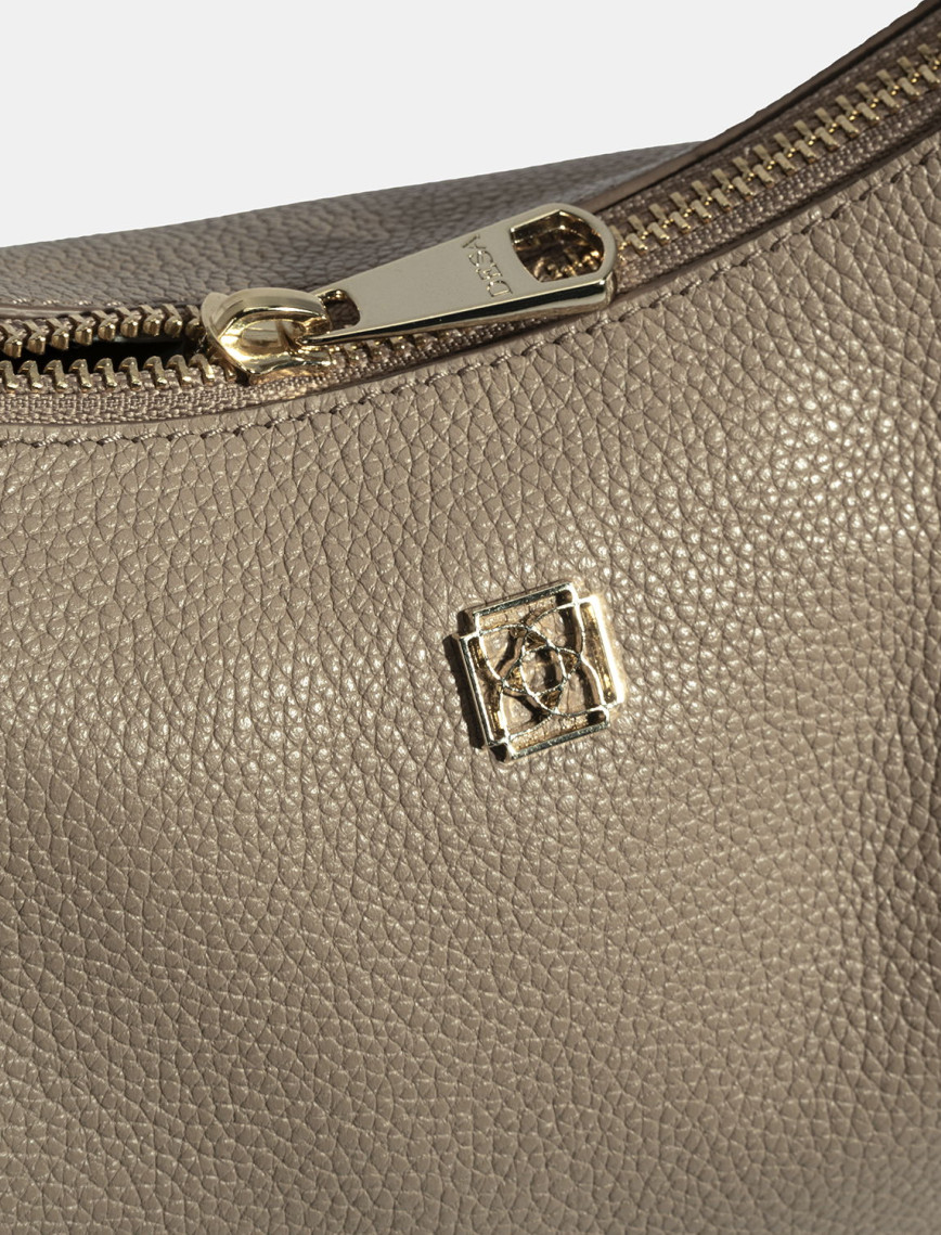 Kadın Koyu Bej Deri Omuz Çantası Kadın Koyu Bej Deri Omuz Çantası