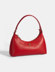 Kadın Kırmızı Omuz Askılı Mini Deri El Çantası