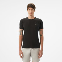 Lacoste Erkek Slim Fit Bisiklet Yaka Siyah T-Shirt Lacoste Erkek Slim Fit Bisiklet Yaka Siyah T-Shirt