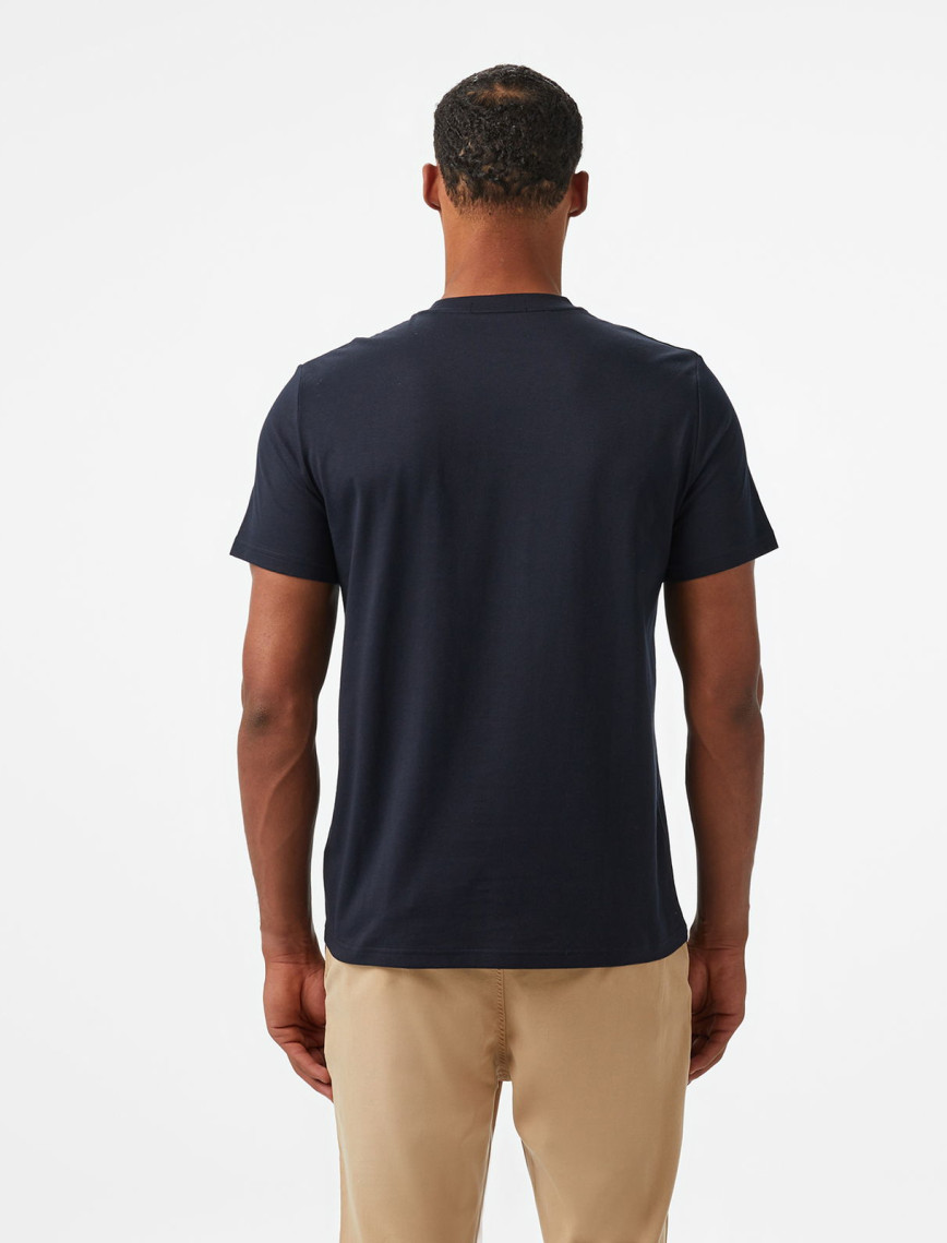 Fred Perry Embroidered Erkek Lacivert T-Shirt Fred Perry Embroidered Erkek Lacivert T-Shirt