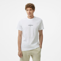 Fred Perry Embroidered Erkek Beyaz T-Shirt Fred Perry Embroidered Erkek Beyaz T-Shirt