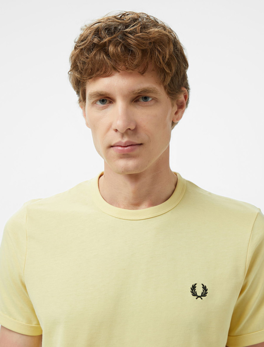 Fred Perry Ringer Erkek Sarı T-Shirt Fred Perry Ringer Erkek Sarı T-Shirt
