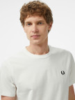 Fred Perry Crew Neck Erkek Beyaz T-Shirt Fred Perry Crew Neck Erkek Beyaz T-Shirt