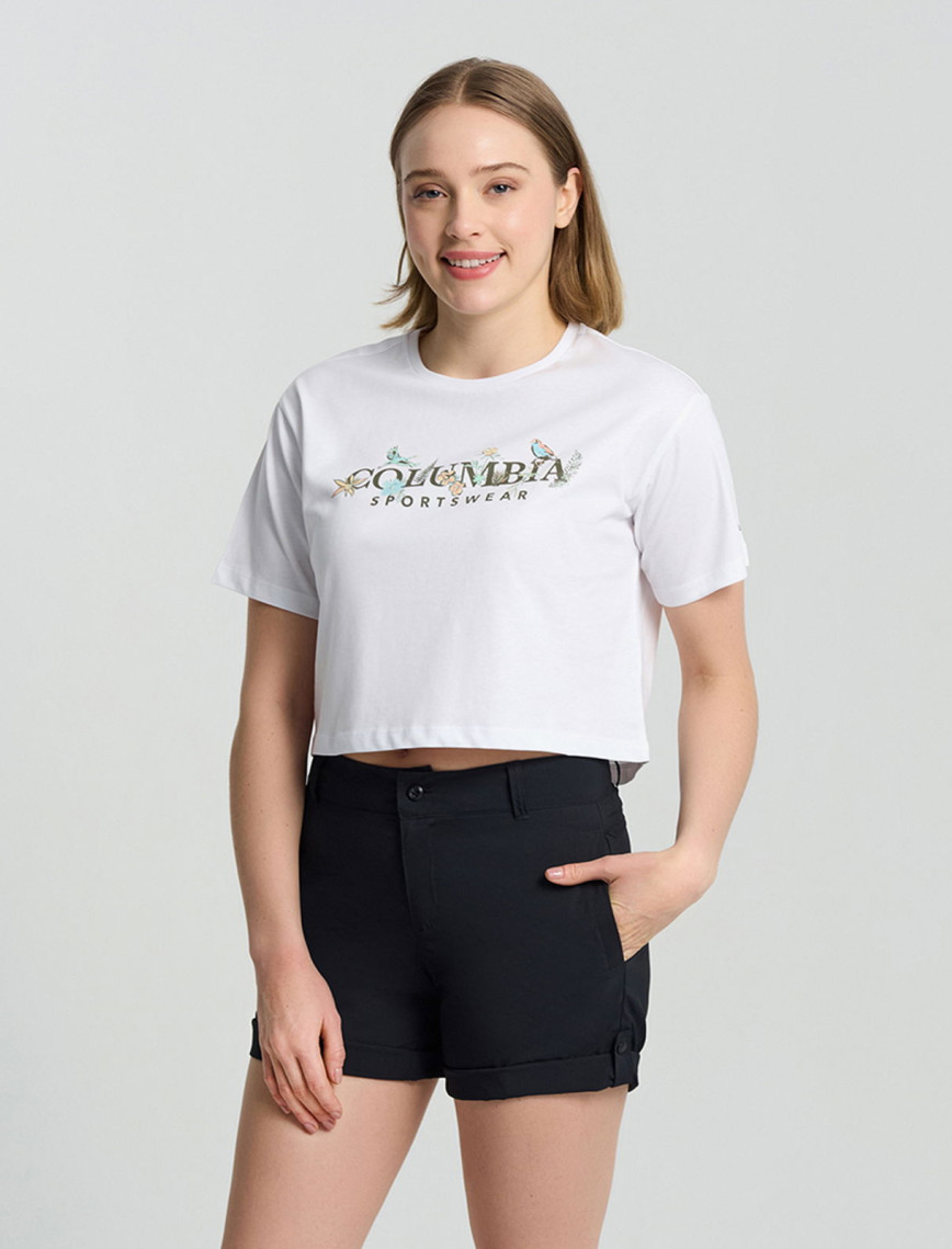Columbia Csc Outback Critters Crop Kadın Beyaz T-Shirt Columbia Csc Outback Critters Crop Kadın Beyaz T-Shirt
