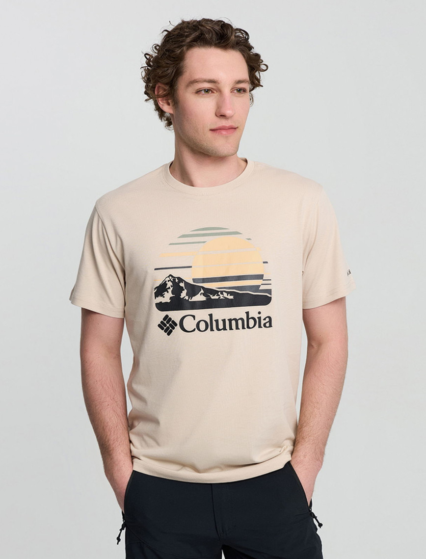 Columbia Csc Peaceful Perspective Erkek Bej T-Shirt Columbia Csc Peaceful Perspective Erkek Bej T-Shirt