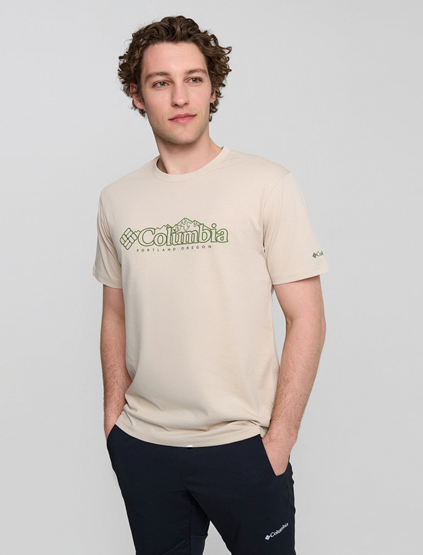 Columbia Csc Branded Peaks Erkek Bej T-Shirt Columbia Csc Branded Peaks Erkek Bej T-Shirt