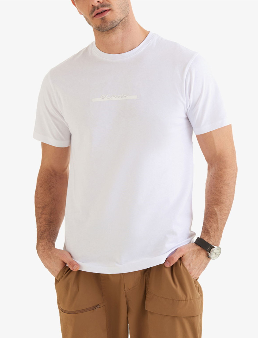 Columbia Csc Bar Split Graphic Erkek Beyaz T-Shirt Columbia Csc Bar Split Graphic Erkek Beyaz T-Shirt