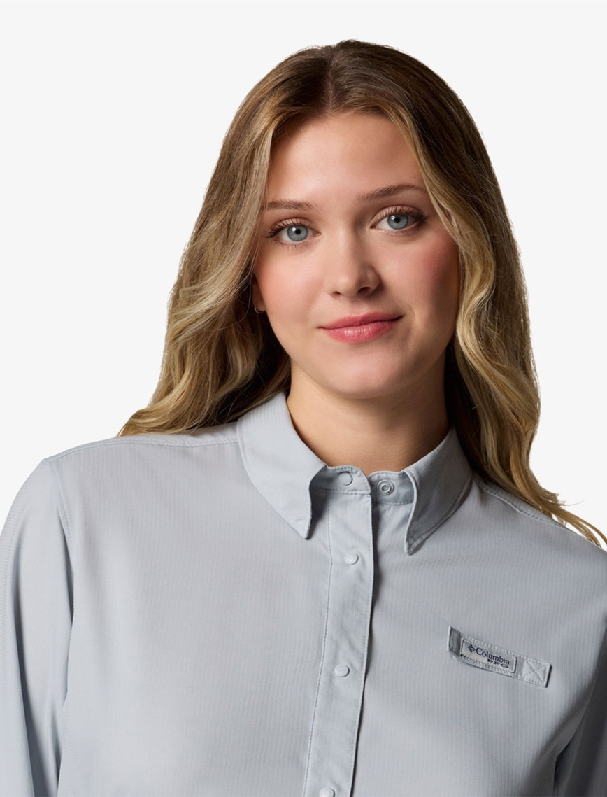 Columbia Womens Tamiami Kadın Gri Gömlek Columbia Womens Tamiami Kadın Gri Gömlek