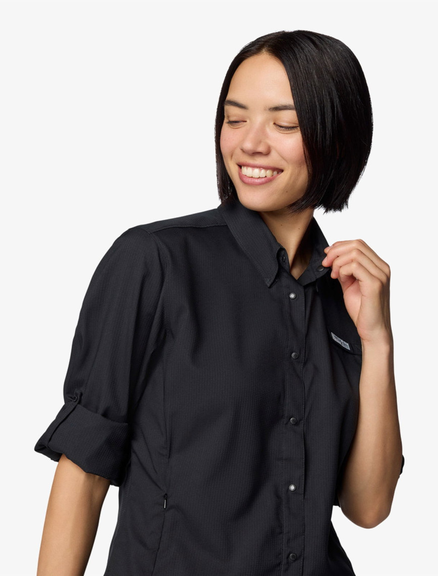 Columbia Womens Tamiami Kadın Siyah Gömlek Columbia Womens Tamiami Kadın Siyah Gömlek