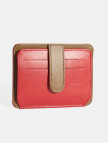 Kadın Kırmızı Deri Kartlık Kadın Kırmızı Deri Kartlık