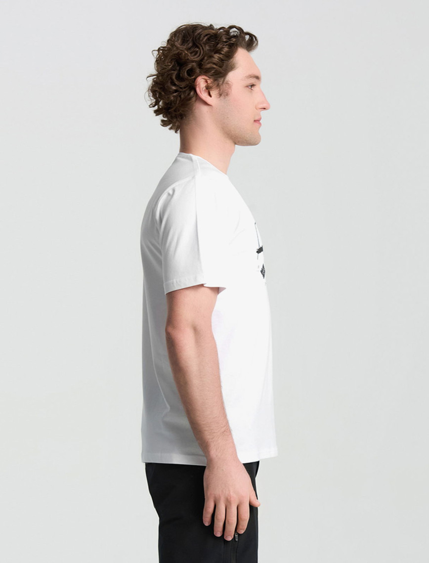 Columbia Csc M Brush With Nature Erkek Beyaz T-Shirt