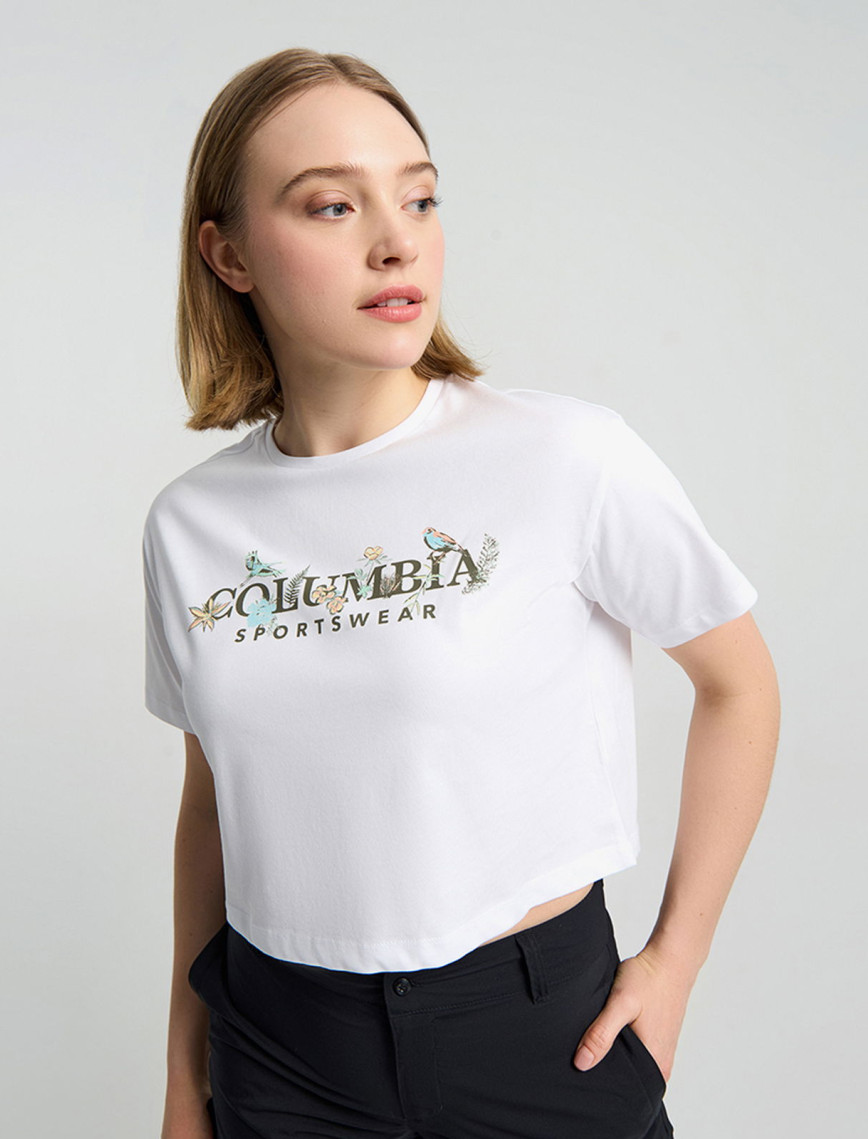 Columbia Csc Outback Critters Crop Kadın Beyaz T-Shirt Columbia Csc Outback Critters Crop Kadın Beyaz T-Shirt
