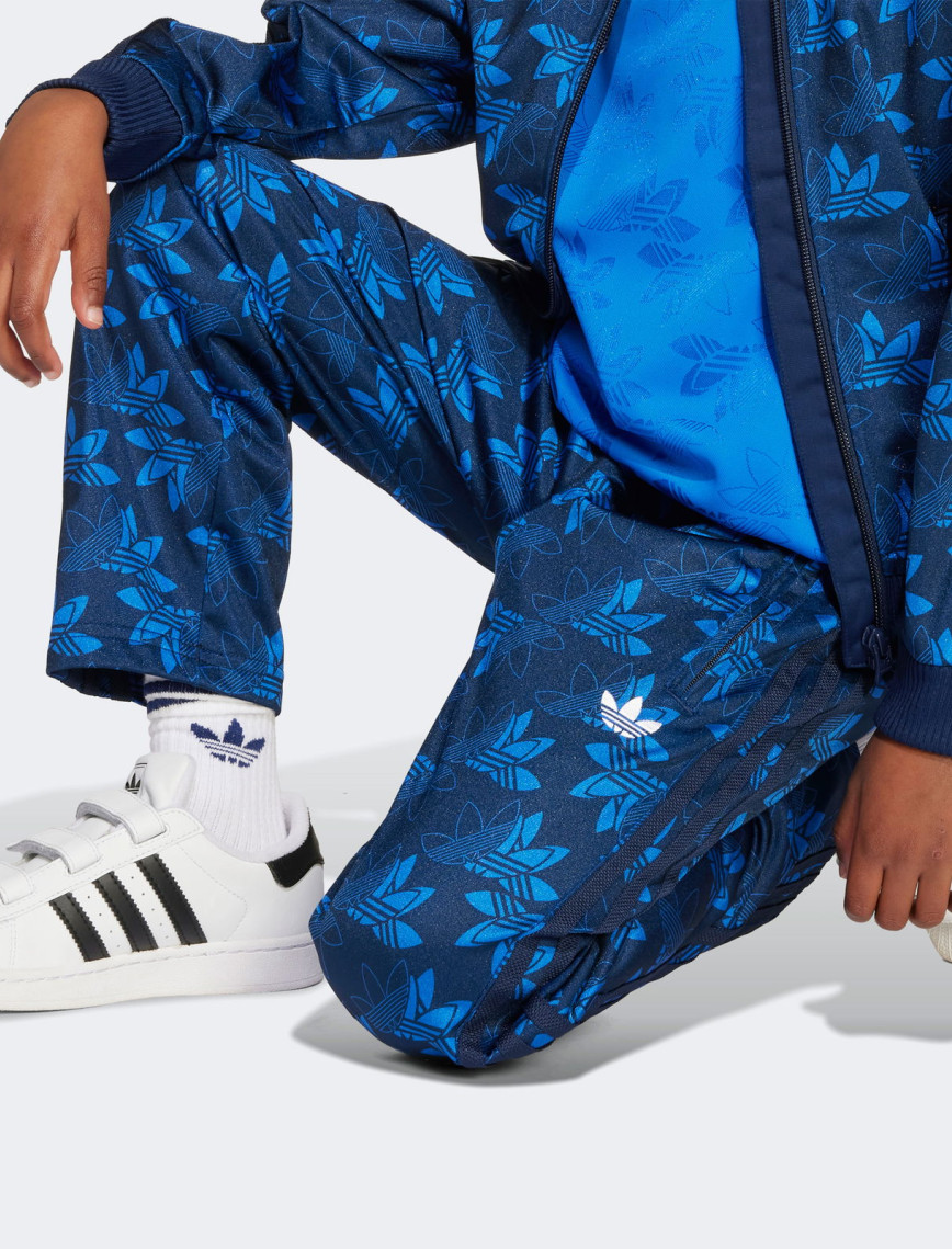 adidas Firebird All Over Print Çocuk Lacivert Eşofman Takımı