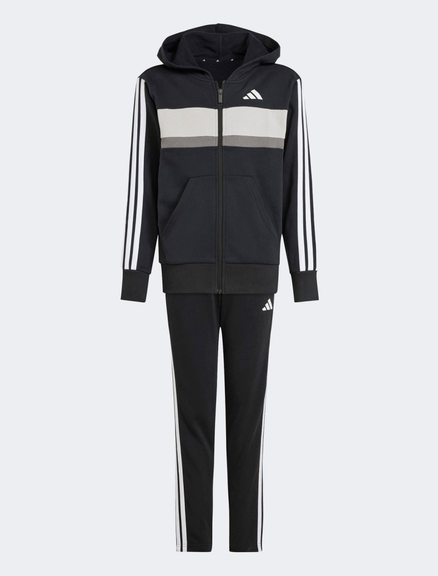 adidas Fleece 3-Stripes Essentials Çocuk Siyah Eşofman Takımı adidas Fleece 3-Stripes Essentials Çocuk Siyah Eşofman Takımı