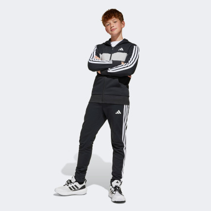 adidas Fleece 3-Stripes Essentials Çocuk Siyah Eşofman Takımı adidas Fleece 3-Stripes Essentials Çocuk Siyah Eşofman Takımı