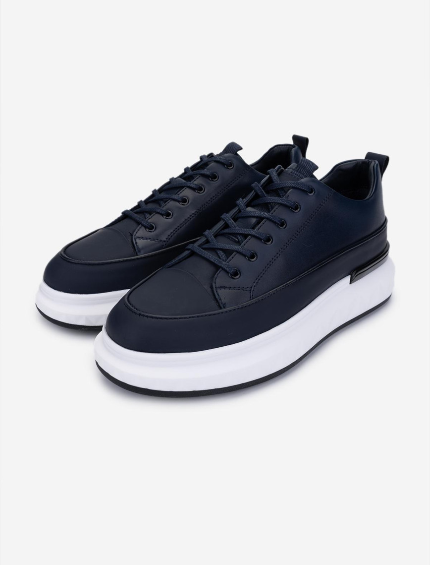 Valmenti Erkek Hakiki Deri Lacivert Casual Ayakkabı Valmenti Erkek Hakiki Deri Lacivert Casual Ayakkabı