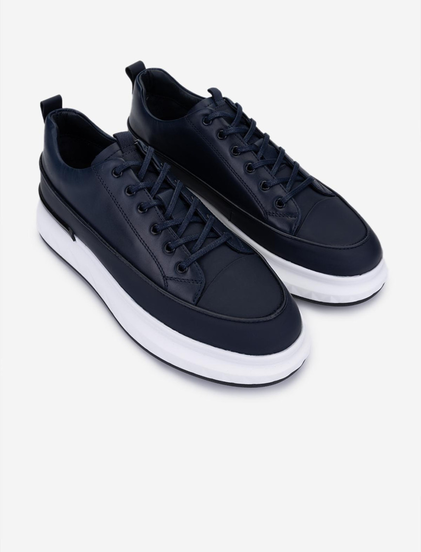 Valmenti Erkek Hakiki Deri Lacivert Casual Ayakkabı Valmenti Erkek Hakiki Deri Lacivert Casual Ayakkabı