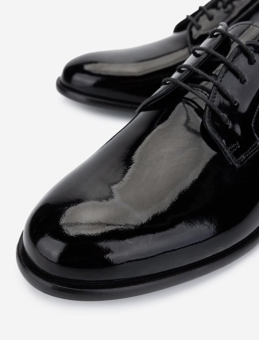 Valmenti Erkek Hakiki Deri Siyah Rugan Klasik Ayakkabı