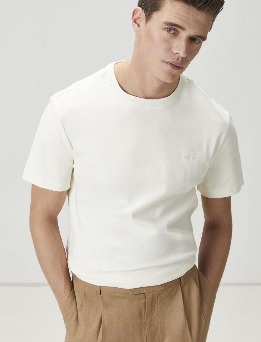 Beymen Club Erkek Krem T-shirt Beymen Club Erkek Krem T-shirt