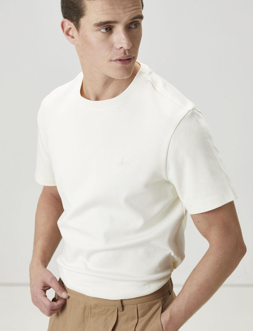 Beymen Club Erkek Krem T-shirt Beymen Club Erkek Krem T-shirt