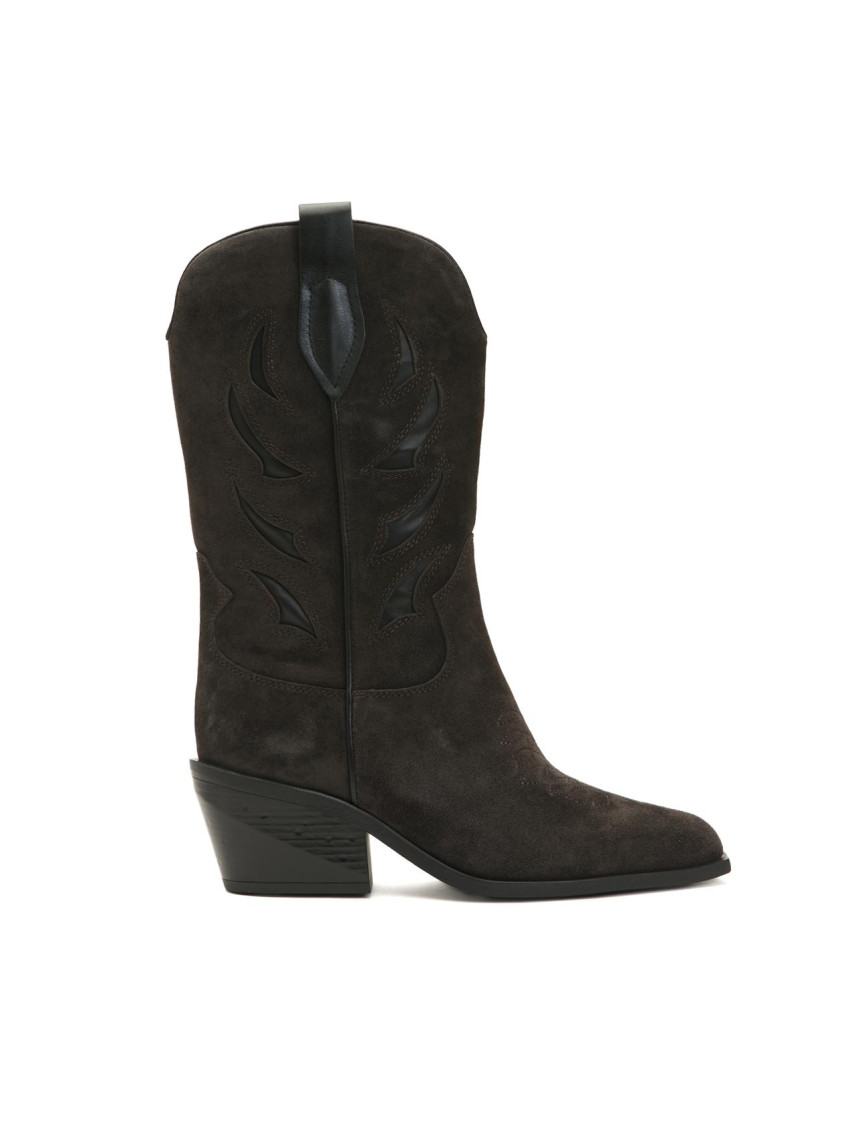 Divarese Kadın Kahverengi Kovboy Western Süet Çizme Divarese Kadın Kahverengi Kovboy Western Süet Çizme