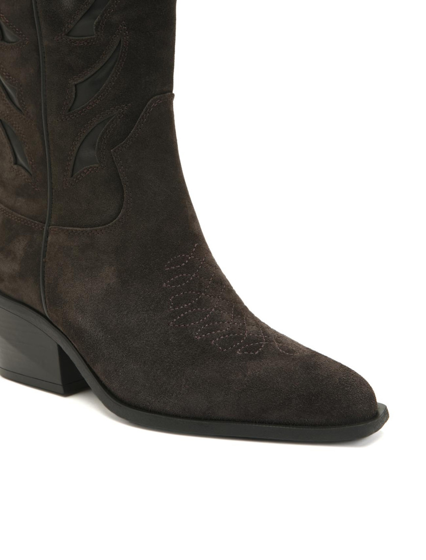 Divarese Kadın Kahverengi Kovboy Western Süet Çizme Divarese Kadın Kahverengi Kovboy Western Süet Çizme